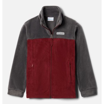 Columbia Steens Mountain II Fleece, Chamarras Rojos Grises Oscuro Para Niño | 378650-BKU